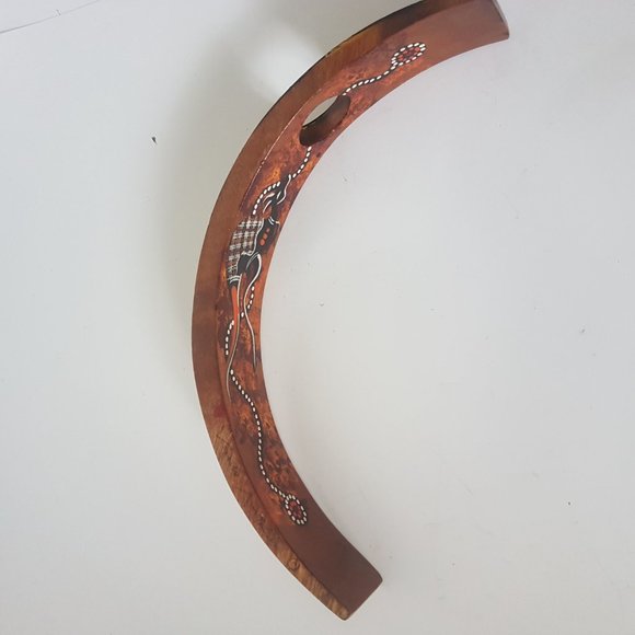 Australia Wood Bottle Holder Souvenir Folk Art Hand Painted - Picture 8 of 13